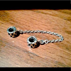 Pandora charms rain drop safety chain